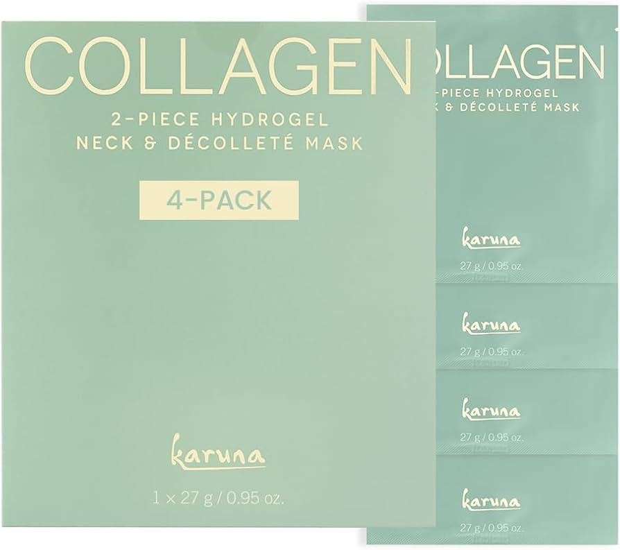 Karuna Skin - COLLAGEN Decollete & Neck Hydrogel Mask, 2-Piece Deeply Moisturizing Wrinkle Patche... | Amazon (US)