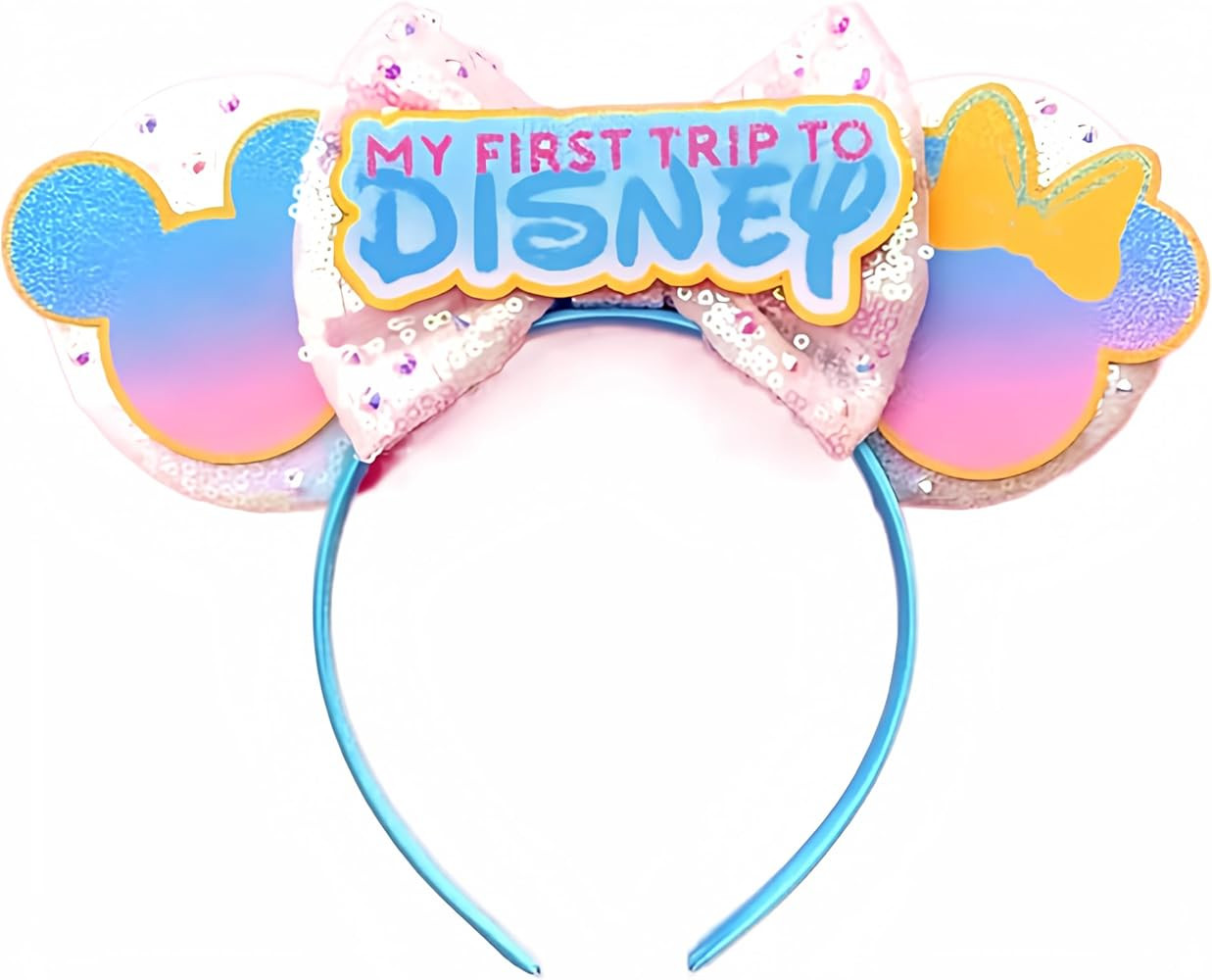 CLGIFT Princess Minnie Ears,Pick your color, Flower Minnie Ears, Floral minnie ears, Purple Sparkle Mouse Ears (First Trip) | Amazon (US)