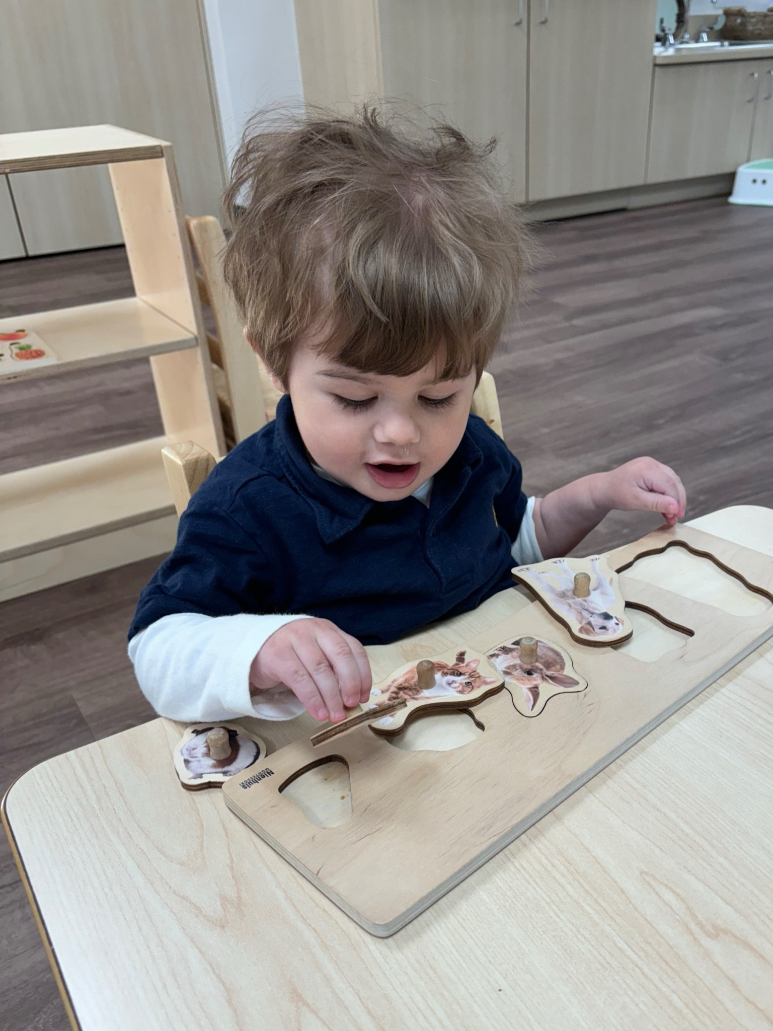 Busy boy working on a puzzle at school  🧩 P is wearing a navy polo layered over a white long sleeve tshirt, chambray shorts, and blue vans. Similar puzzle linked below!

#LTKsalealert #LTKstyletip #LTKkids