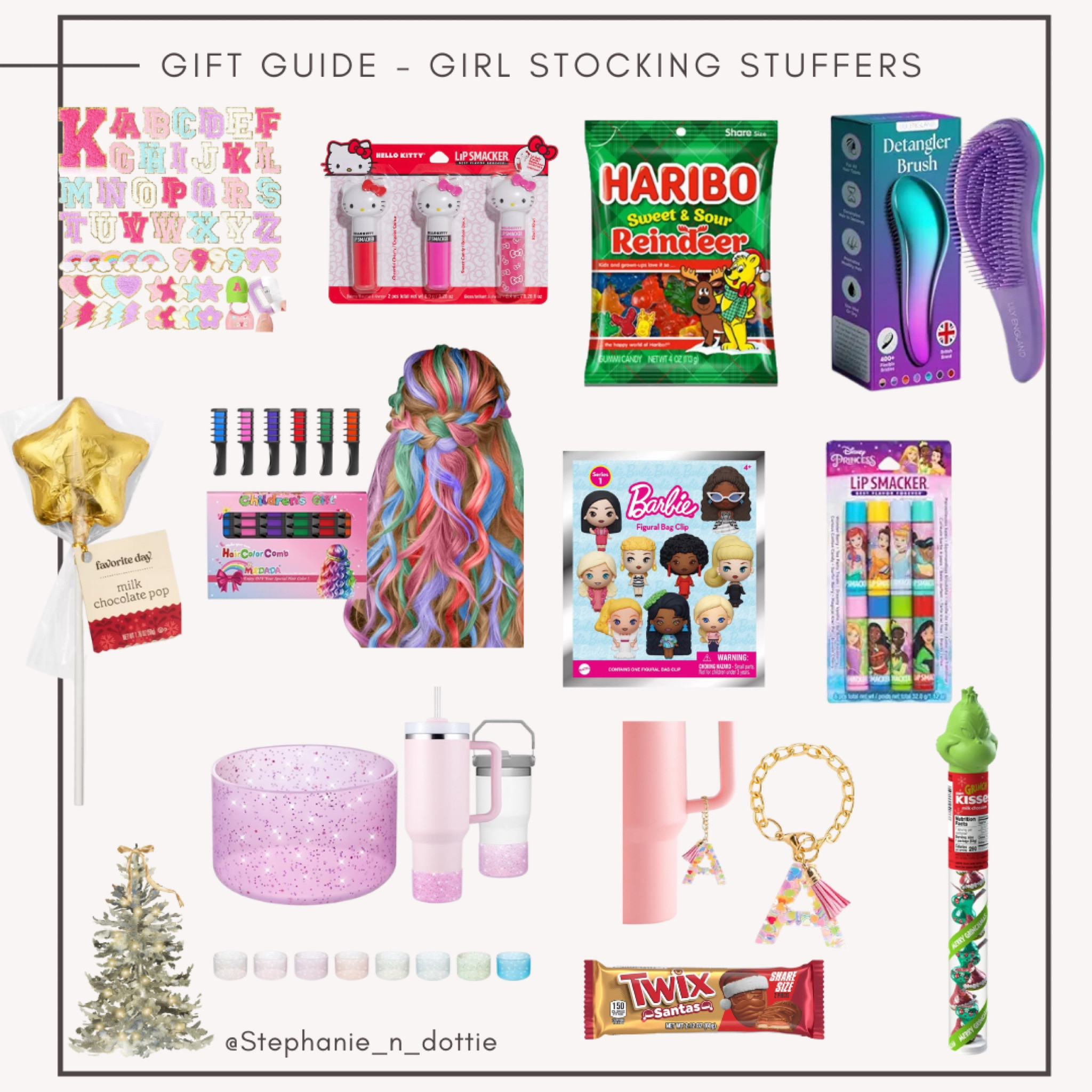 Girls Stocking Stuffers | Girls Stocking Ideas | Girls Gift ideas | Girls Gift Guide | Drink Charm | Cup Accessories | hair chalk | hair brush 

#LTKHoliday #LTKKids #LTKGiftGuide