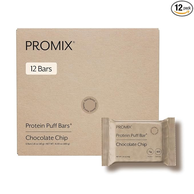 ProMix Nutrition Protein Plant Based Puff Bars - Chocolate - Marshmallow Crispy Treat - High Prot... | Amazon (US)