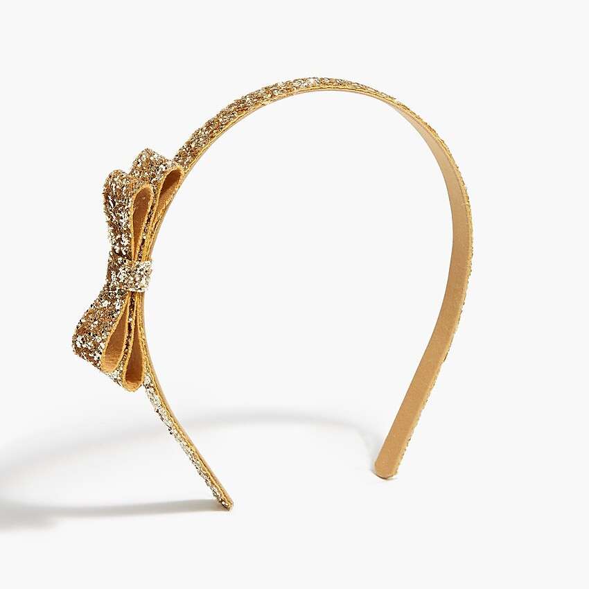 Girls' glitter bow headband | J.Crew Factory