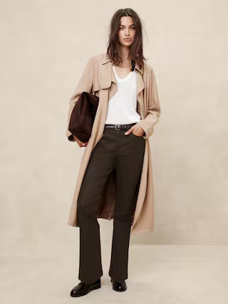 Mid-Rise Bootcut Coated Jean | Banana Republic Factory