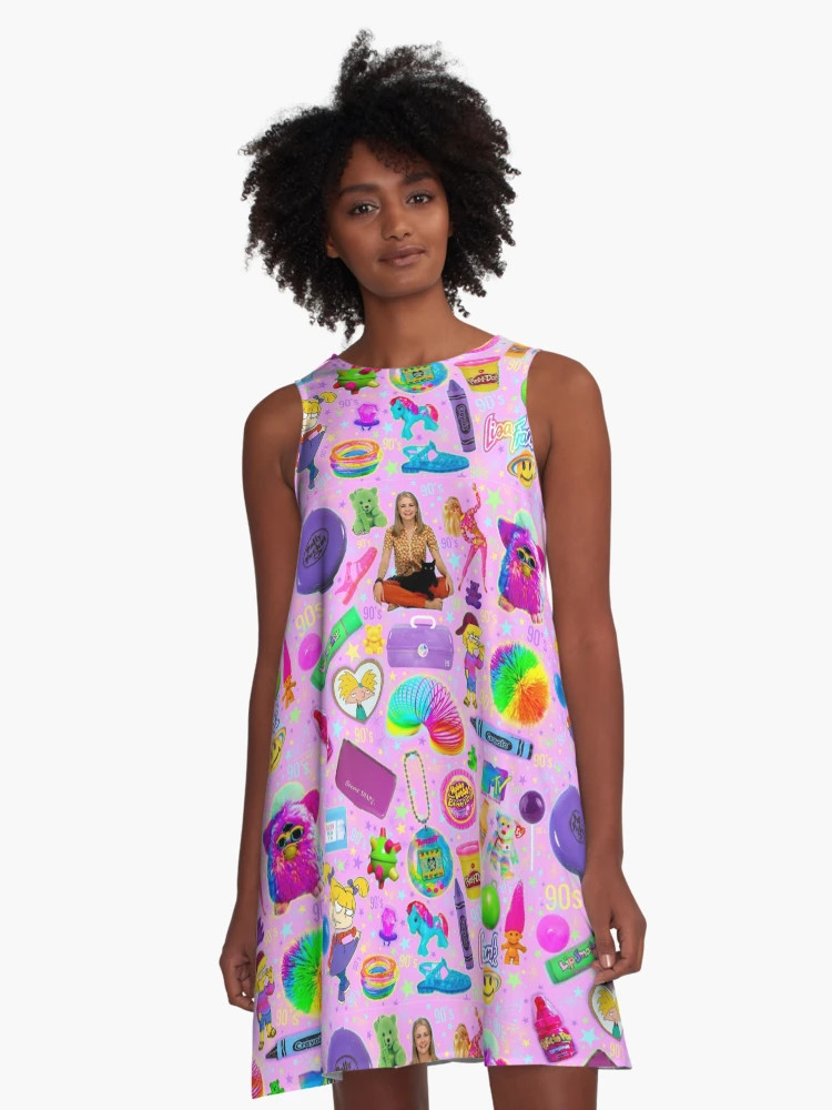 Bubblegum Nineties  A-Line Dress | Redbubble (US)