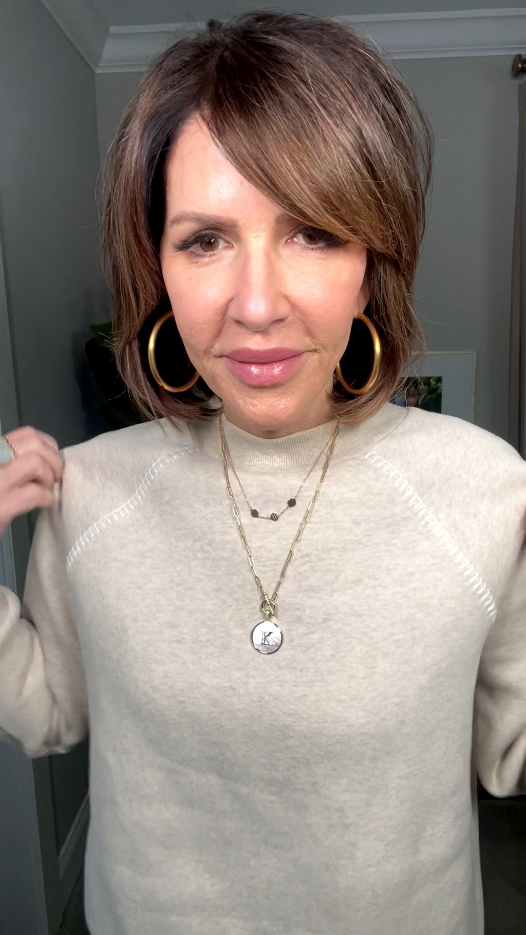 gold jewelry, monogram necklace, gold hoops 

#LTKHoliday #LTKSeasonal #LTKGiftGuide