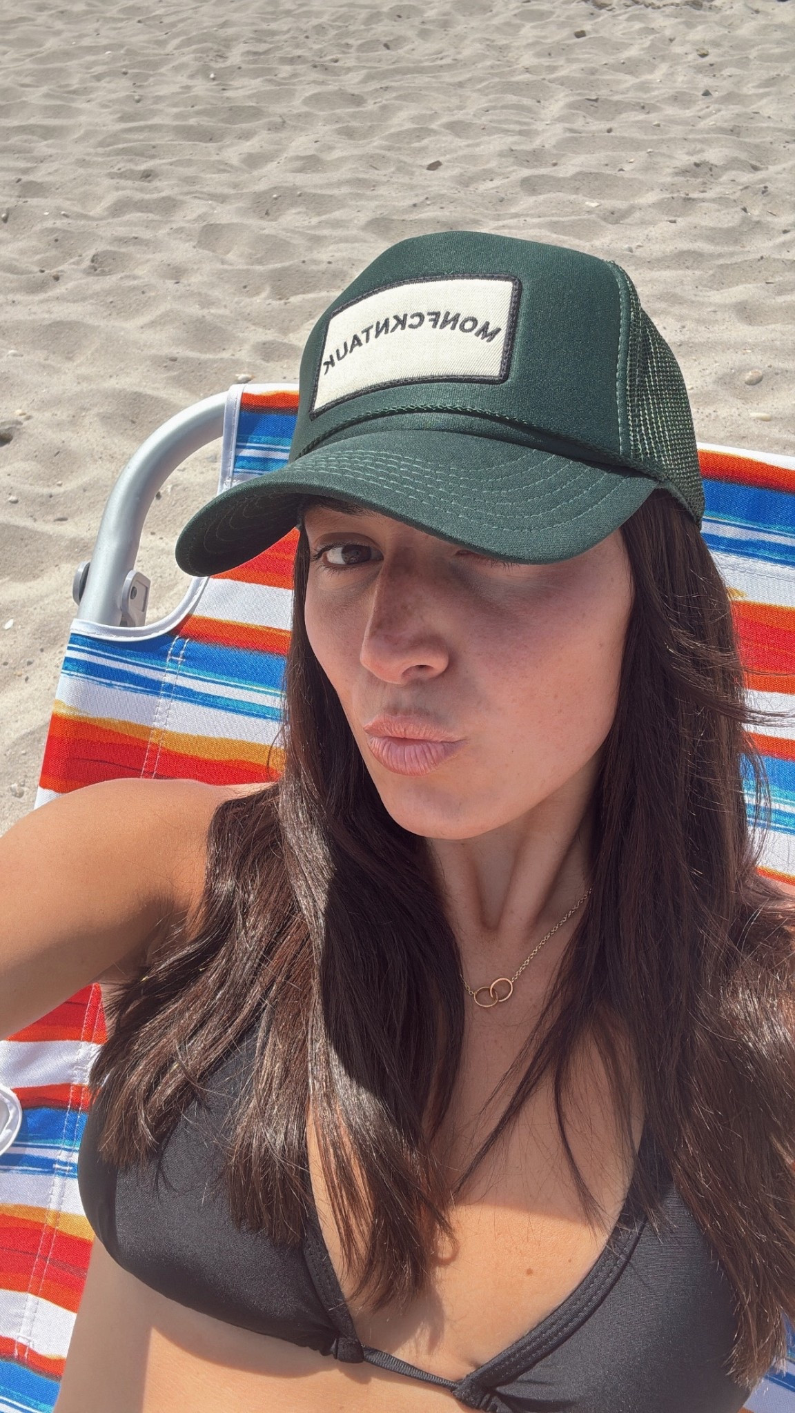 Fav basic bikini #summer #bikini 

Bikini - Amazon
Trucker hat - left hand coffee 