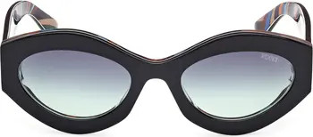 Emilio Pucci 54mm Gradient Geometric Sunglasses | Nordstrom | Nordstrom