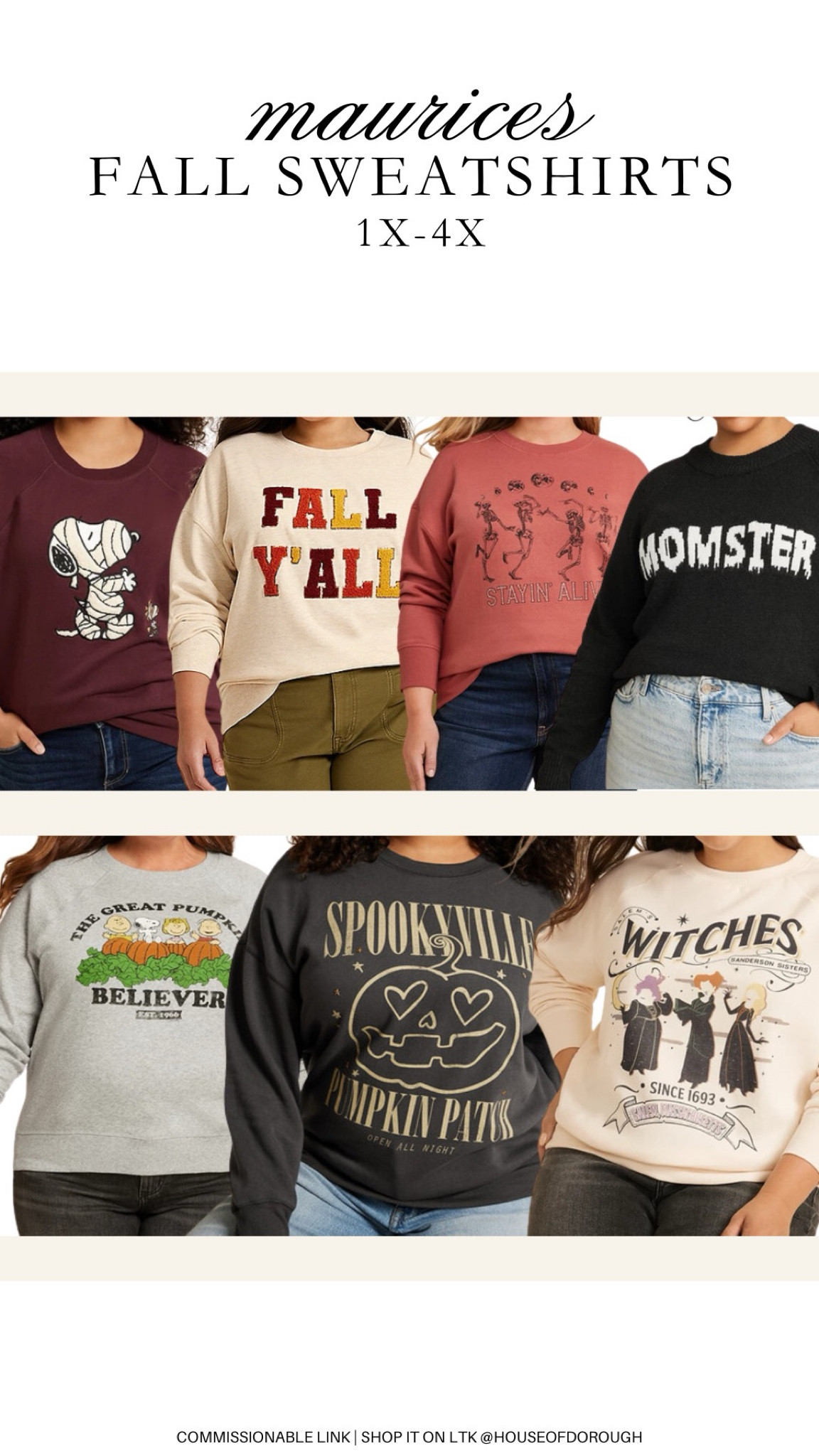 Maurices fall sweatshirts! 


Plus size outfit inspo, plus size finds, fall outfit inspo, comfy casual, everyday outfit inspo, maurices fashion 

#LTKStyleTip #LTKPlusSize #LTKSeasonal
