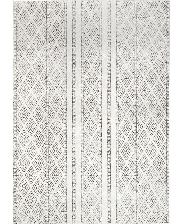 Bodrum Sarina Diamonds Gray 5' x 7'5" Area Rug | Macys (US)