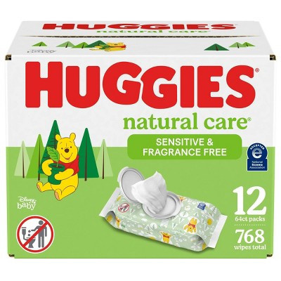 Huggies Natural Care Sensitive Unscented Baby Wipes - 768ct | Target