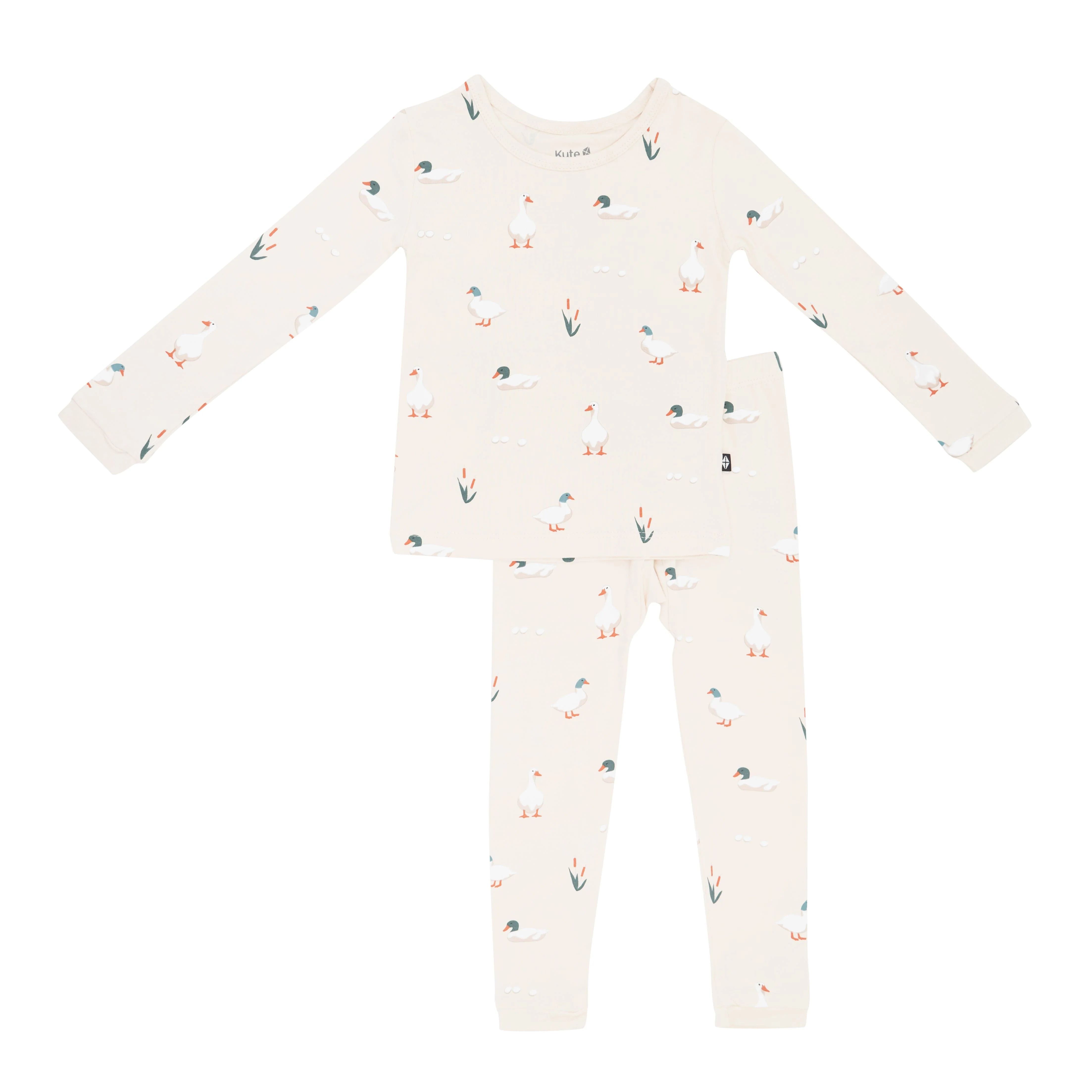 Long Sleeve Pajamas in Duck | Kyte BABY