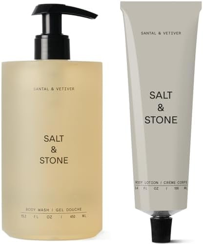 Salt & Stone Hydrating Gel Body Wash + Body Lotion | Santal & Vetiver | Amazon (US)
