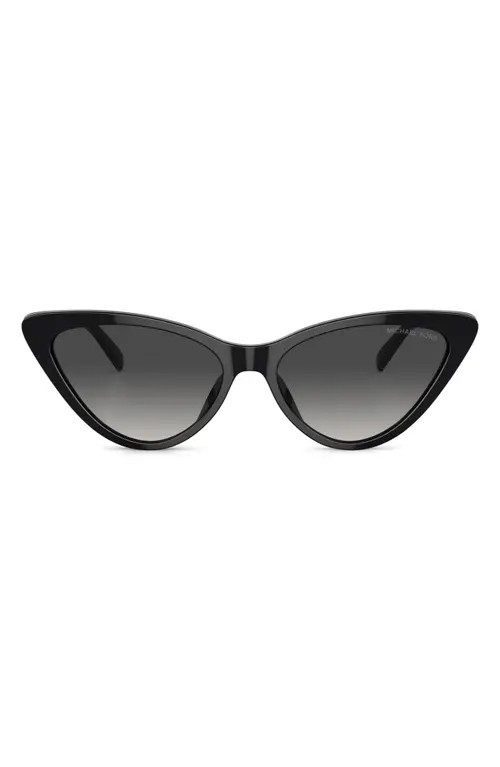 Michael Kors Harbour Island 56mm Cat Eye Sunglasses in Black at Nordstrom | Nordstrom