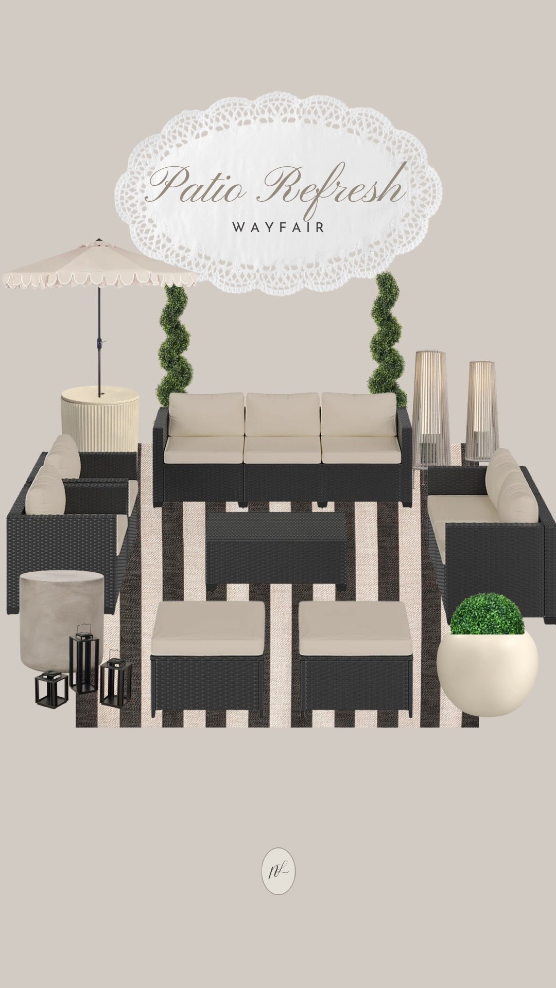 Now here’s the darker version of the Patio refresh. Everything from @Wayfair 

Home, backyard, Summer, Spring

#LTKSeasonal #LTKHome #LTKmomlife