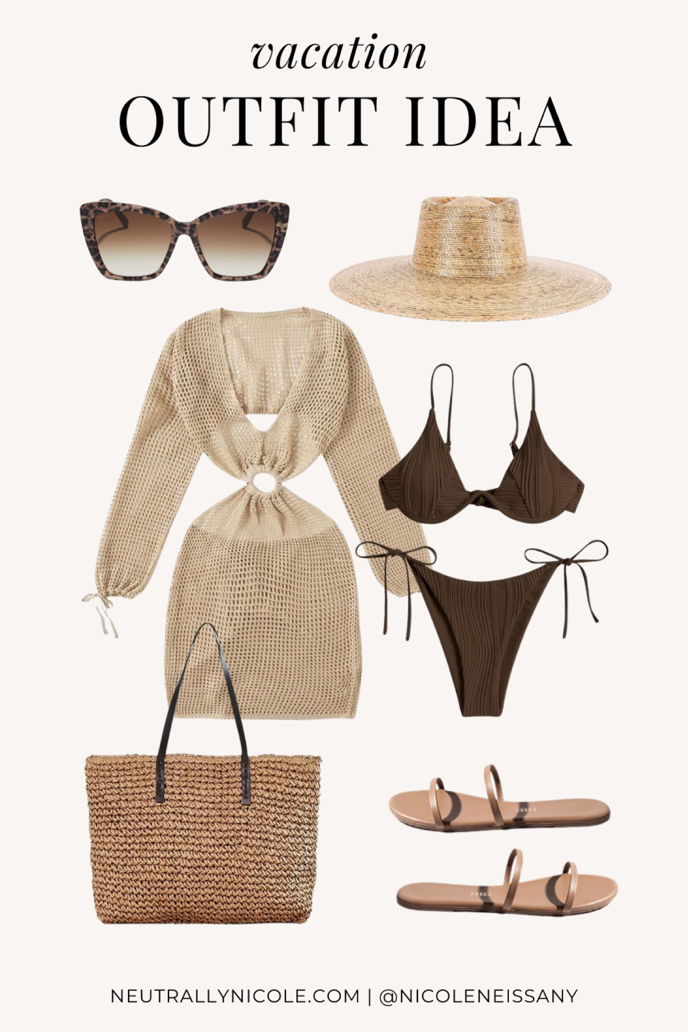 Vacation outfit

// resort wear, resort style, resort outfit, vacation outfits, vacation wear, pool outfit, beach outfit, swim cover up, swim coverup, swim suit cover up, beach cover up, beach coverup, coverup dress, cover up dress, swimsuit, swim suit, swimwear, bikini, straw hat, beach hat, straw bag, beach bag, beach tote bag, cat eye sunglasses, flip flops, sandals, Montce Swim, Amazon fashion, Revolve, DIFF eyewear, neutral outfit, neutral fashion, neutral style, Nicole Neissany, Neutrally Nicole, neutrallynicole.com (3.23)

#LTKstyletip #LTKitbag #LTKtravel #LTKfindsunder50 #LTKshoecrush #LTKsalealert #LTKSeasonal #LTKswim #LTKfindsunder100
