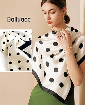 Dailyacc Hair Bandanas Scarf For Women Lightweight Fashion Neck Silk Satin Head Scarves For Sleep... | Amazon (US)