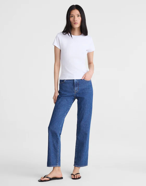 The '90s Crewneck Tee in Compact Cotton | Madewell