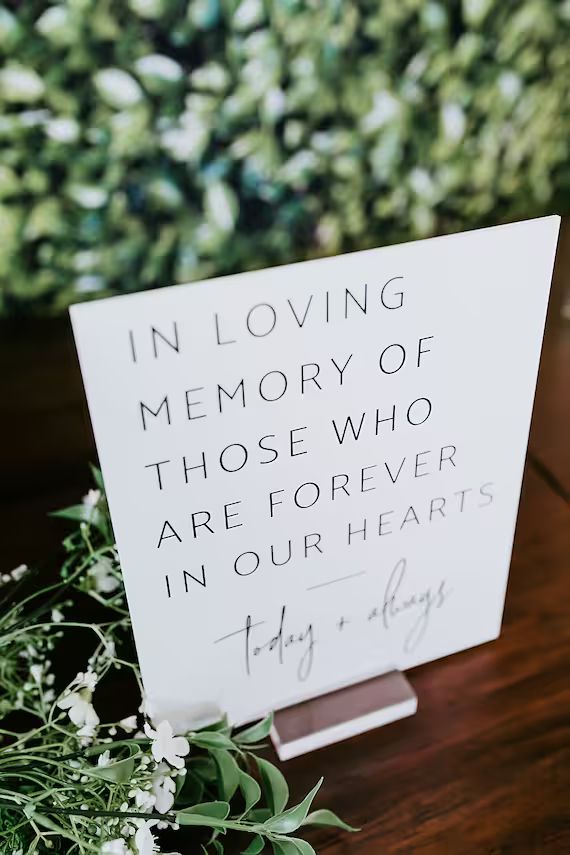 In Loving Memory Of Those Who Are Forever in Our Hearts Modern | Etsy | Etsy (US)