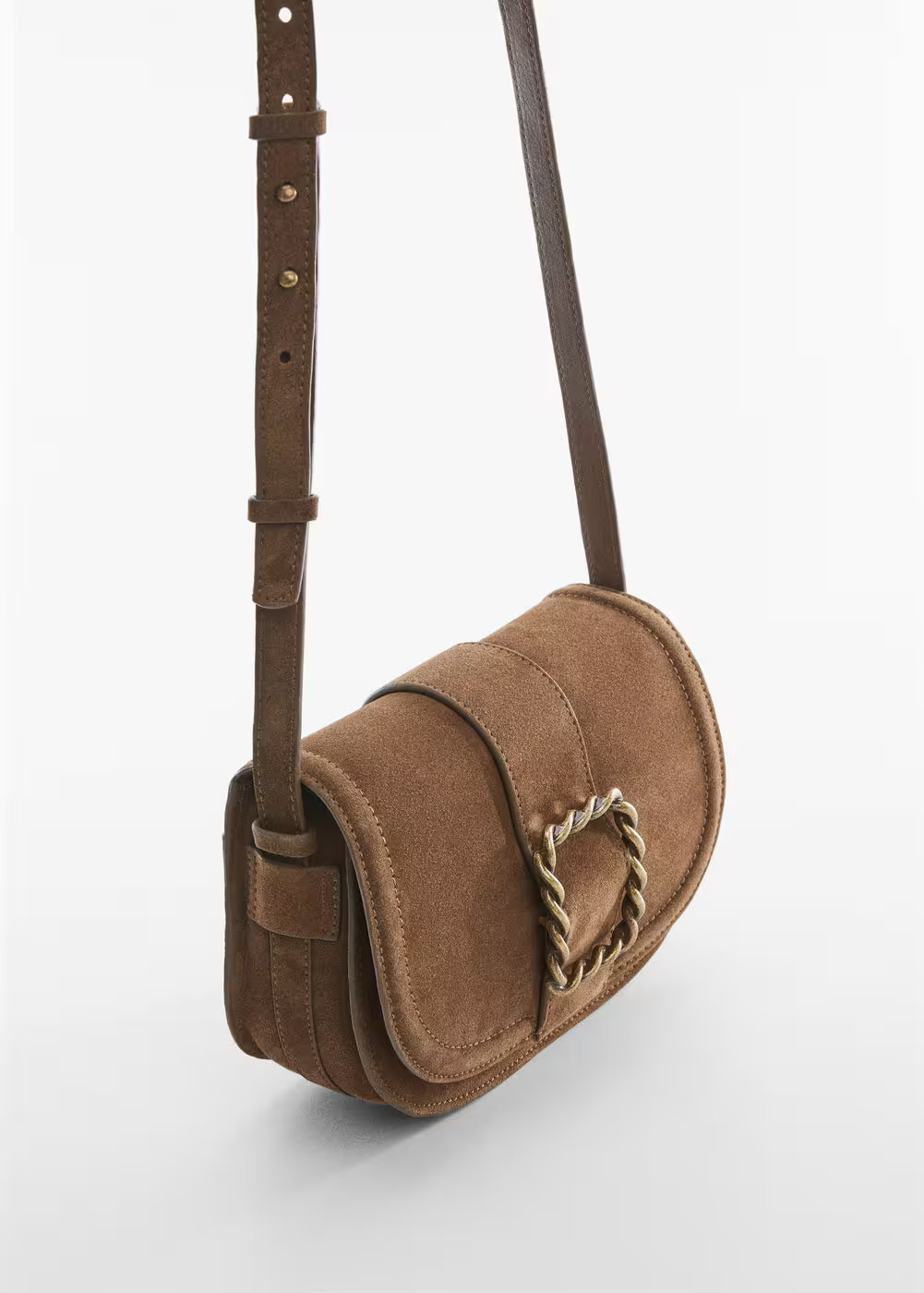 Buckle leather bag | MANGO (US)