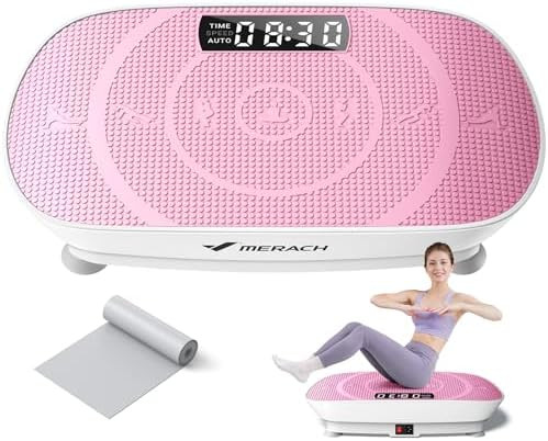 MERACH Vibration Plate Exercise Machine, Whole Body Workout Equipment for Women, Bluetooth and Si... | Amazon (US)