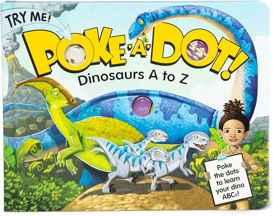 Melissa & Doug Children's Book - Poke-A-Dot: Dinosaurs A to Z (Board Book with Buttons to Pop) - ... | Amazon (US)