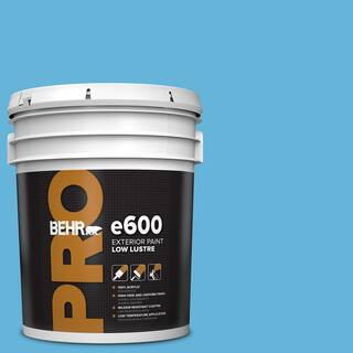 5 gal. #540B-5 Riviera Blue Low Luster Exterior Paint | The Home Depot
