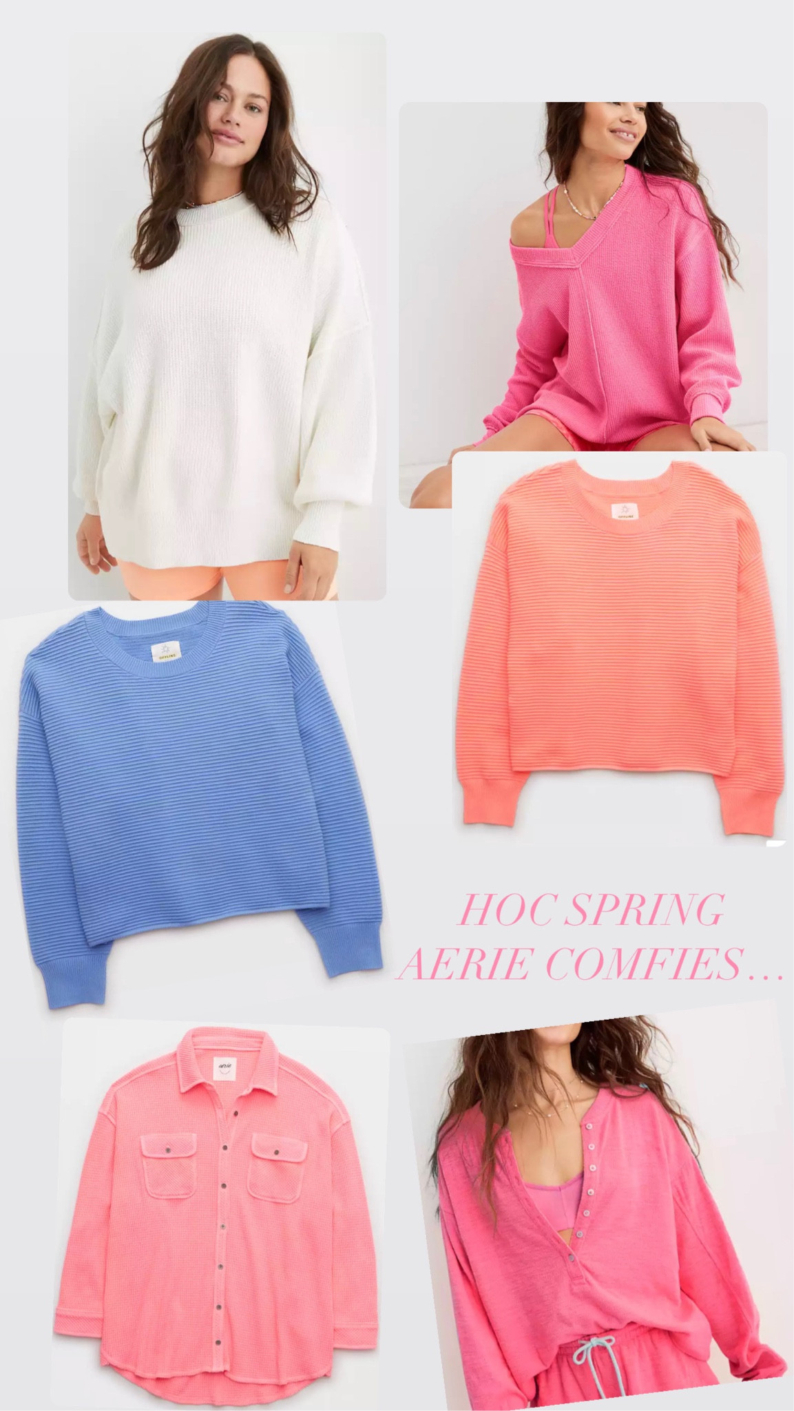 #HOCspring comfy clothes from #Aerie! 
This hyacinth sweater is everything!
#hochyacinth #hyacinth #aeriefinds #houseofcolourspring

#LTKunder50 #LTKstyletip #LTKSeasonal