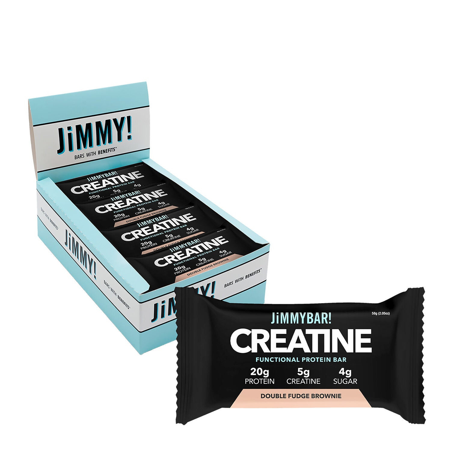 Creatine Functional Protein Bar - Double Fudge Brownie (12 Pack) | GNC