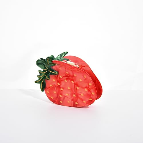 Generic Strawberry Claw Clip，Acetate Fruit Hair Clip，Fun Small Claw Clips For Women. (strawberry), 1 Count (Pack of 1) | Amazon (US)