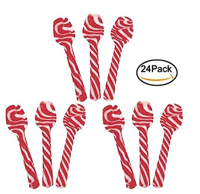 24 Candy Cane Spoons | Amazon (US)