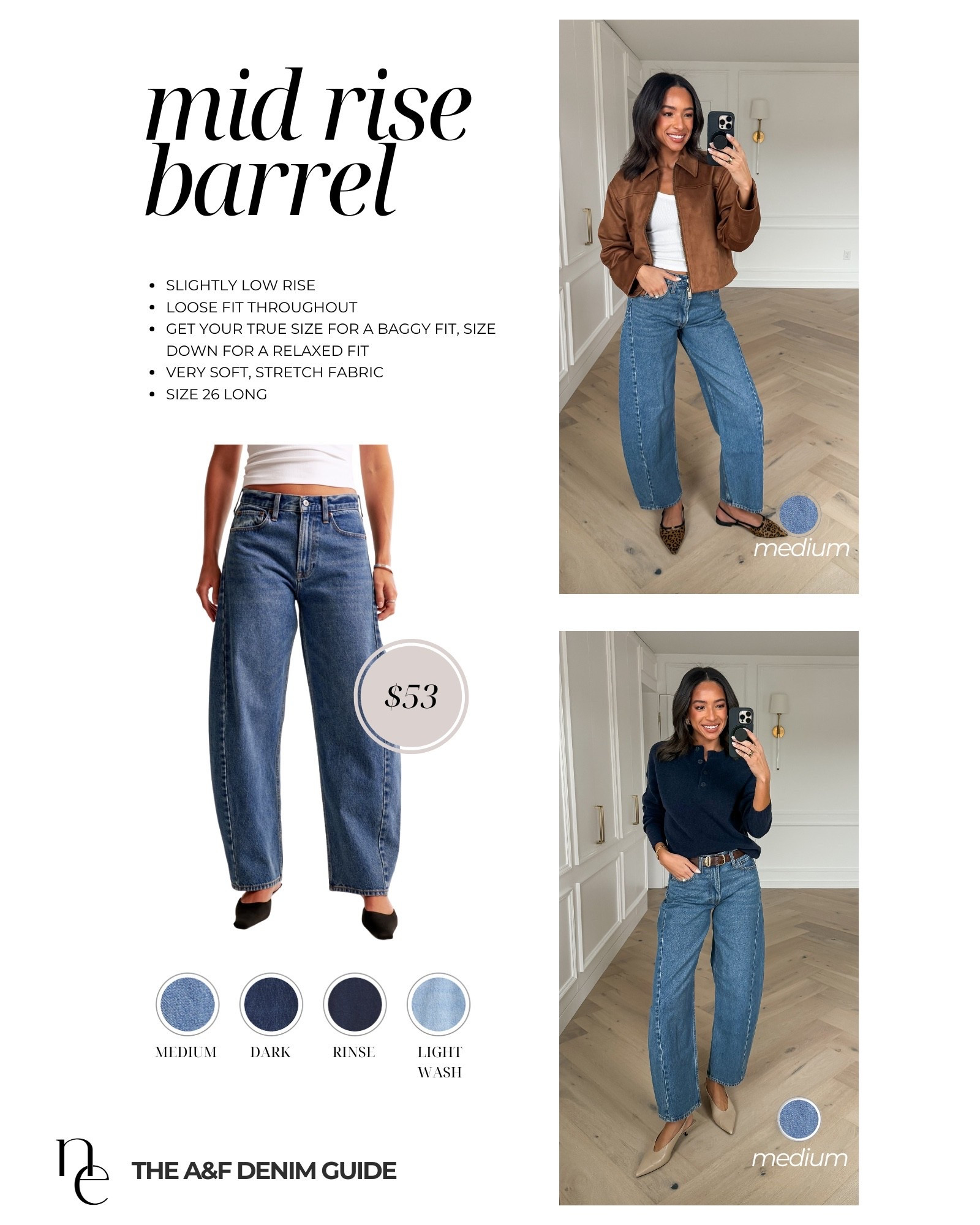 Use code AFNENA (8/6-8/11) to save 15% off Abercrombie! All denim is 30-50% OFF and almost everything else will be 20% OFF! Plus my code STACKS on top! ✨ 


Abercrombie code 
Abercrombie sale 
Fall fashion 
Fall outfit 
Jeans 
Denim Guide

#LTKSaleAlert #LTKFindsUnder100 #LTKStyleTip