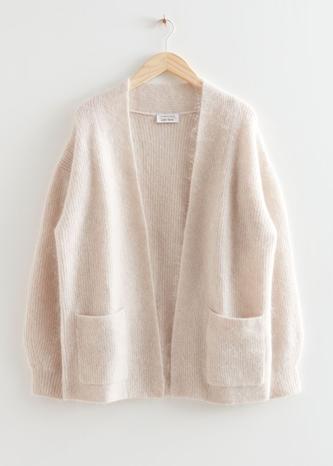 Oversized Buttonless Knit Cardigan | & Other Stories US