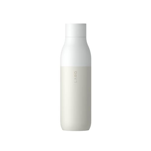 LARQ Bottle PureVis 25 oz - Self-Cleaning and Insulated Stainless Steel Water Bottle with UV Water Purifier and Award-winning Design | Reusable & Travel Friendly, Granite White | Amazon (US)
