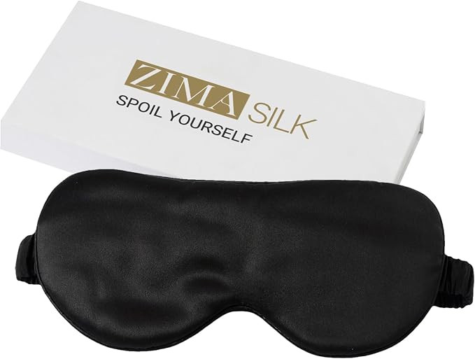 ZIMASILK Adjustable 100% 22 Momme Mulberry Silk Sleep Mask for Sleeping, Filled with Premium Mulb... | Amazon (US)