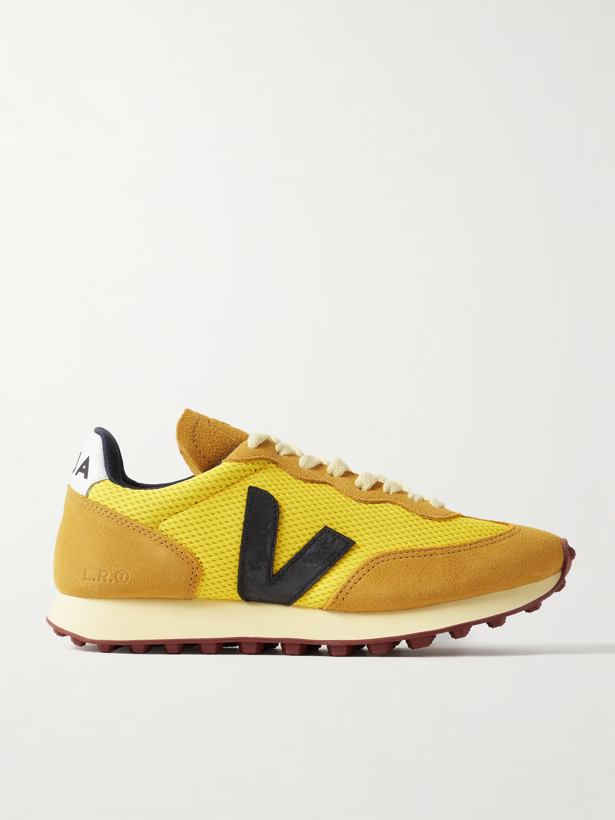 Rio Branco leather-trimmed suede and Alveomesh sneakers | NET-A-PORTER (US)