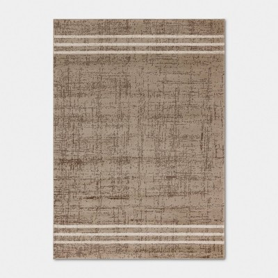 5'x7' American Roots Border Striped Area Rug Canyon Cream/Taupe - Threshold™ | Target