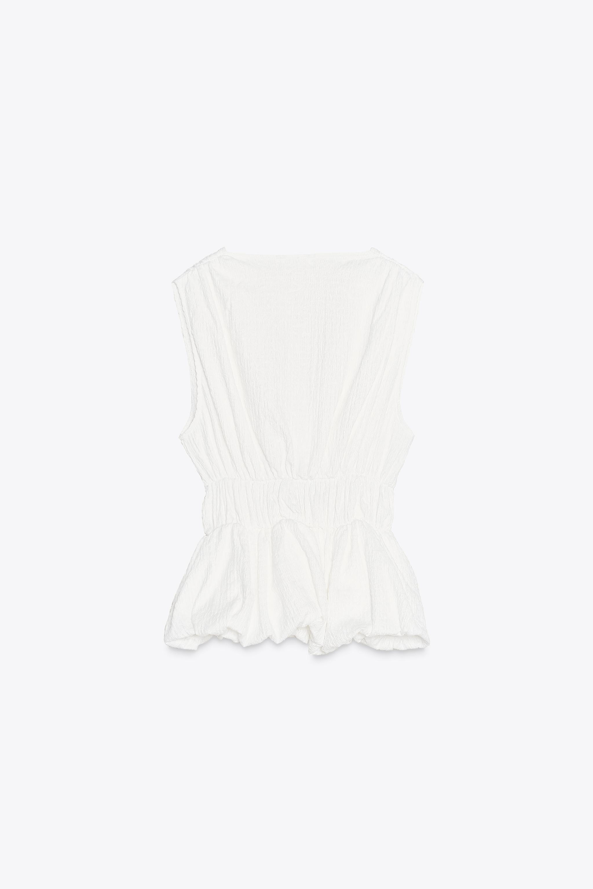 TOP TEXTURIZZATO CON FIOCCHI | Zara IT