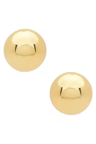 Lele Sadoughi Dome Button Earrings in Gold from Revolve.com | Revolve Clothing (Global)