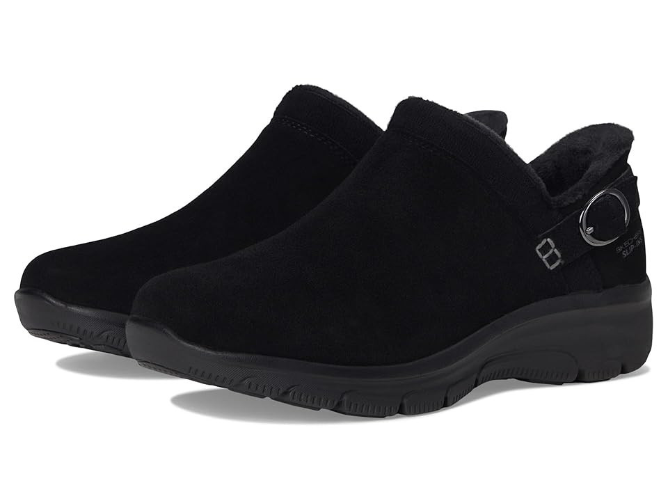 SKECHERS Easy Going - Modern Time Hands Free Slip-ins Women's Boots Black/Black : 10 B - Medium | Zappos
