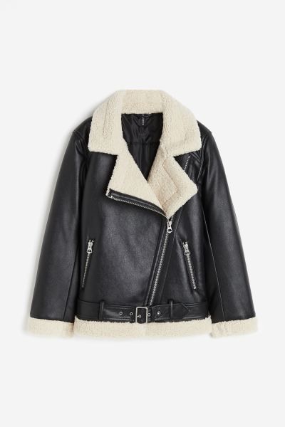 Aviator Jacket - Black - Ladies | H&M US | H&M (US + CA)