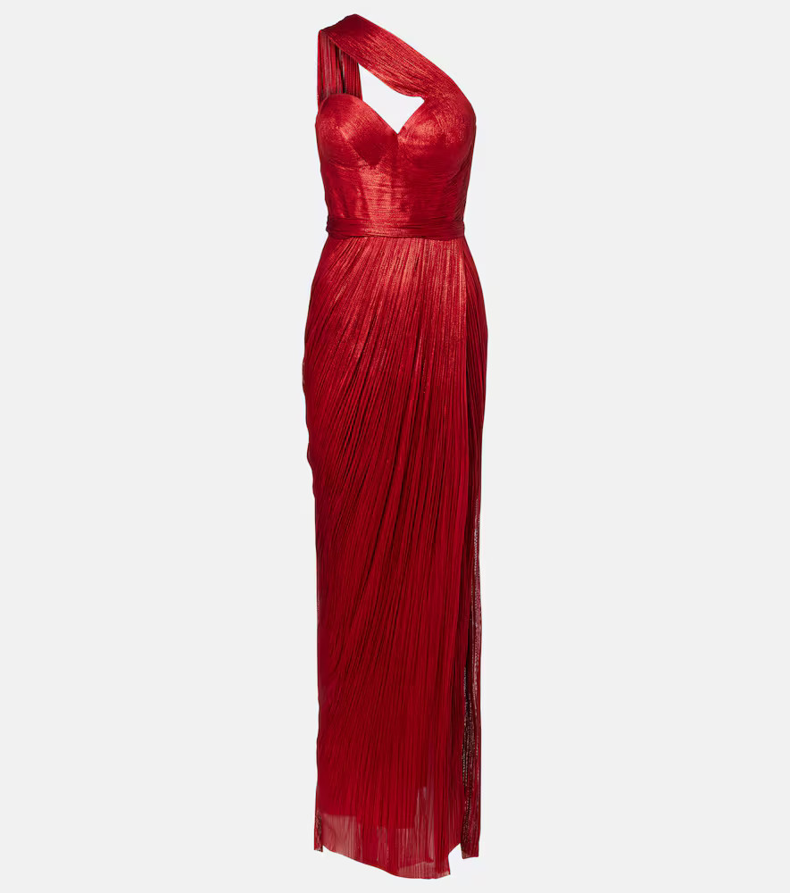 Maria Lucia Hohan Claudine scarf-detail silk mousseline gown | Mytheresa (US/CA)