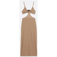 Light Brown Triangle Cut Out Midi Beach Dress New Look | New Look (UK)