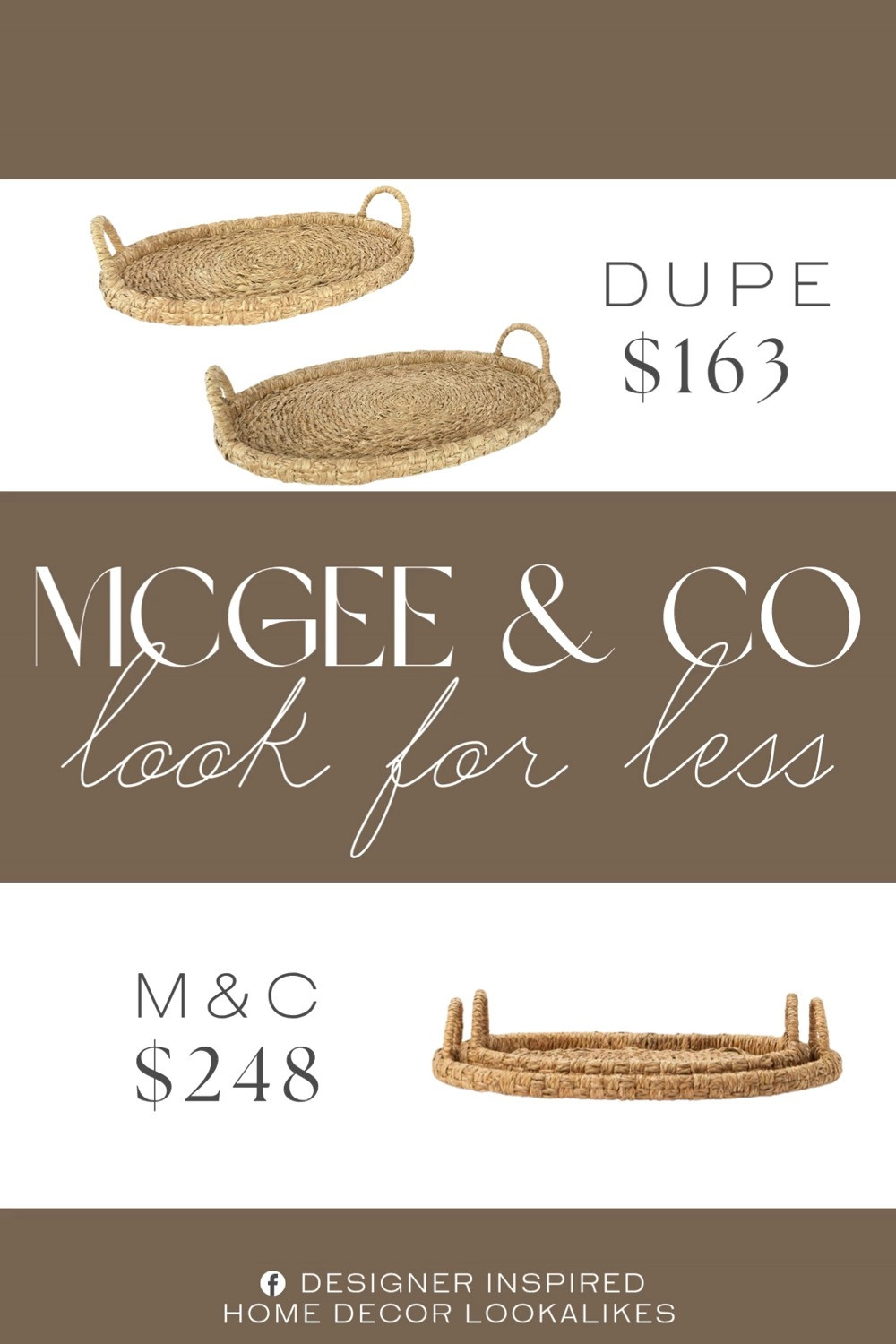 Inspired McGee & Co Woven Tray. Woven Serving Tray. Rattan Coffee Table Tray. Boho Storage Tray. Textured Home Accent. Scandinavian Style Tray. Artisan Woven Tray. Boho Chic Decor. Coastal Home Accents.Living Room Accent Tray. Seagrass Woven Tray. 

Home more affordable option find copy cat similar look for less budget friendly affordable cheap cheaper beautiful pretty. Clearance sale coupon code discount code promo code luxury lookalike look a like Inspo inspiration inspired by idea ideas Love like these? I share multiple every day in my FB group.
#mcgeeandcoinspired #woventray #bohochicstyle #homeinspo #wickerdecor #rattandecor #decorativeaccent #livingroominspo 

 #LTKHome