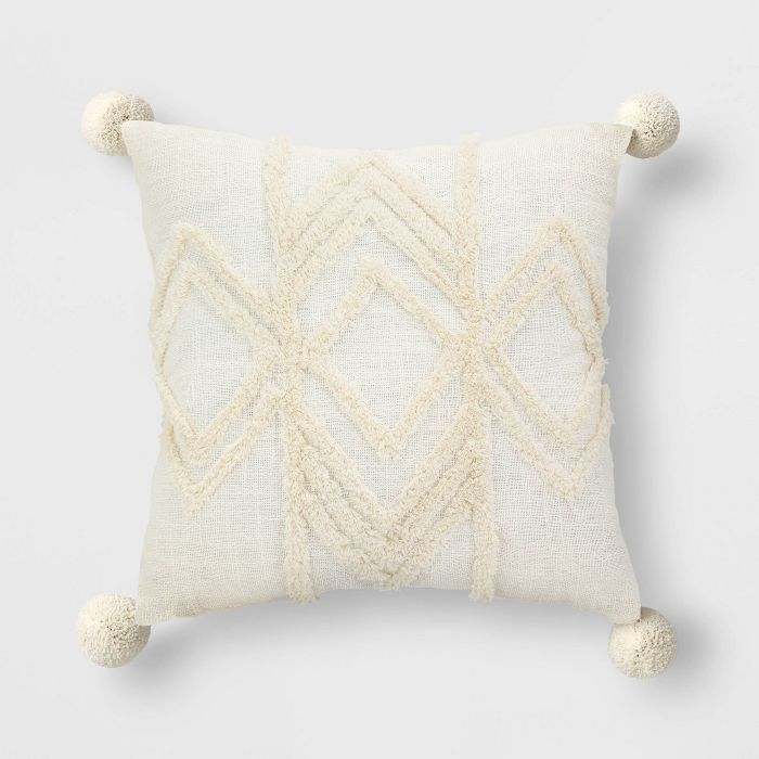 High Low Throw Pillow Cream - Opalhouse™ | Target