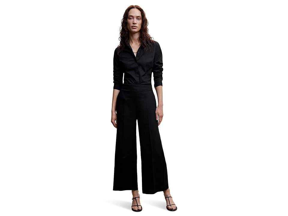 MANGO Lote Trousers (Black) Women's Clothing | Zappos