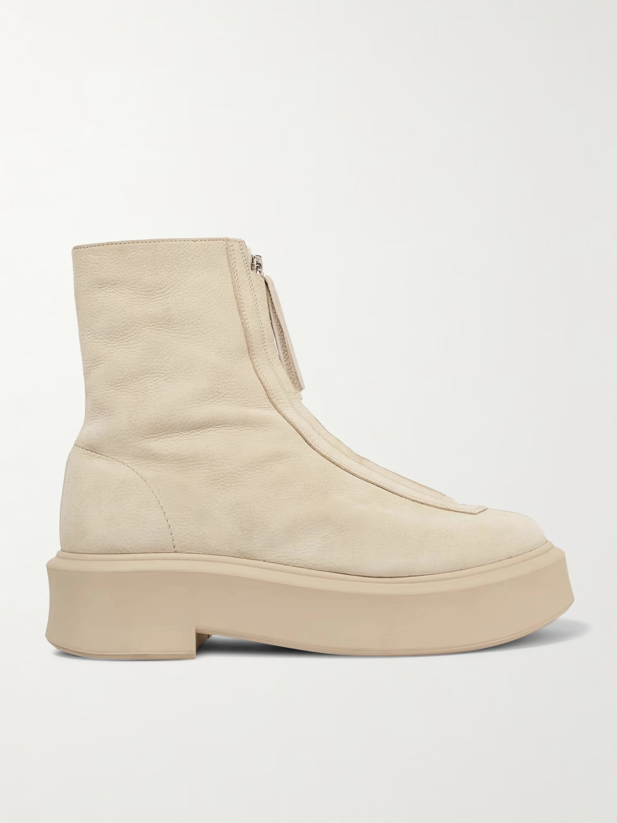 Textured-nubuck platform ankle boots | NET-A-PORTER (US)