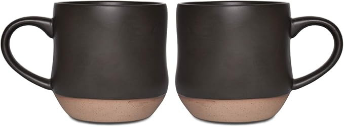 Bosmarlin Large Stoneware Speckled Coffee Mugs Set of 2, Big Tea Cup, 17 Oz, Dishwasher and Micro... | Amazon (US)