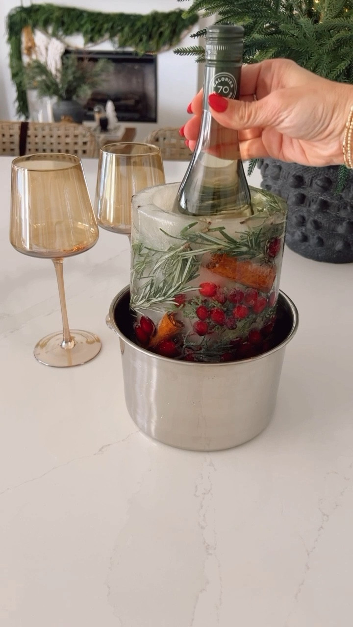 This ice bucket mold will elevate your holiday entertaining 🎄♥️ Add cute wine glasses and a wine aerator for the perfect touch! Christmas party, holiday party, hostess gift, wine lover gift idea

#LTKHome #LTKHoliday #LTKGiftGuide