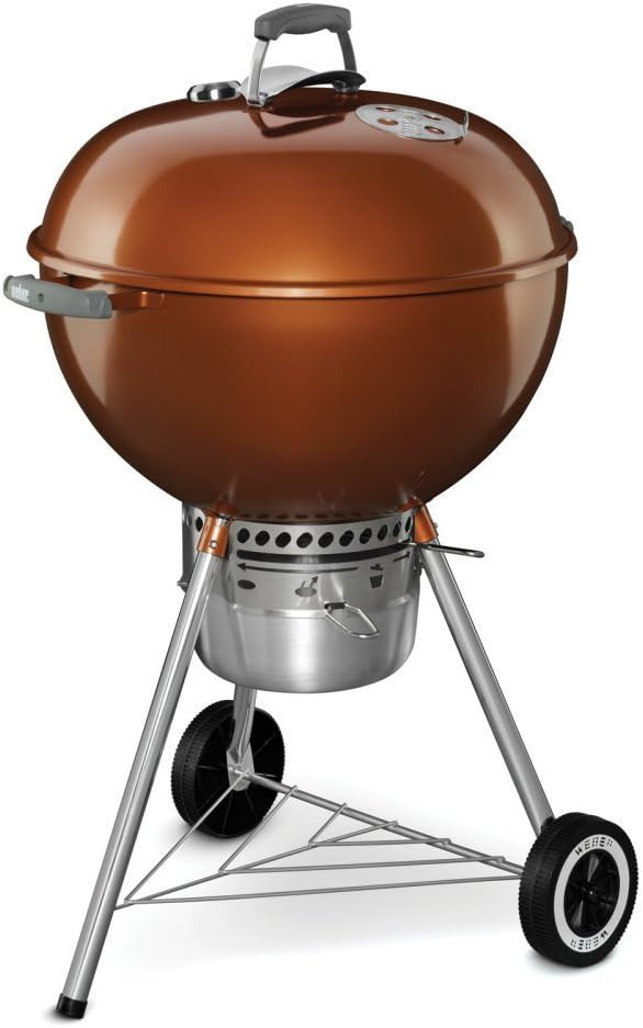 Weber Original Kettle Premium Charcoal Grill for Outdoor Cooking and Barbecue, 22-Inch, Copper | Amazon (US)