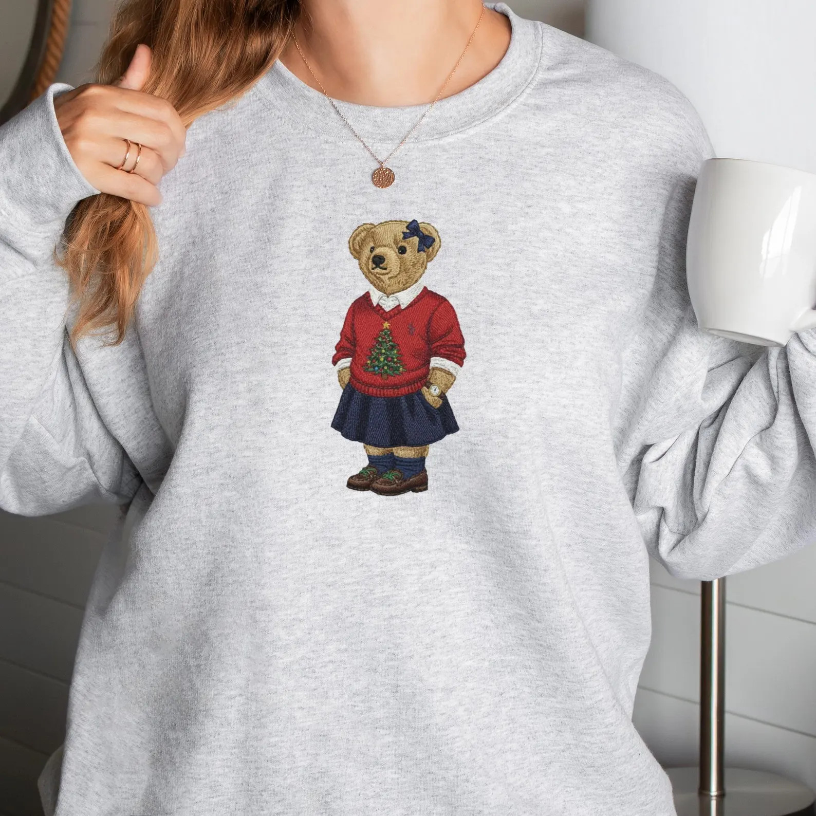 Preppy 90s Bear Sweatshirt for Christmas | Etsy (US)